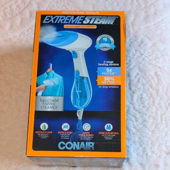 Conair Extreme Steam Handheld Steamer w/Dual Heat Technology. 5xFaster/30%Hotter - Picture 10 of 12